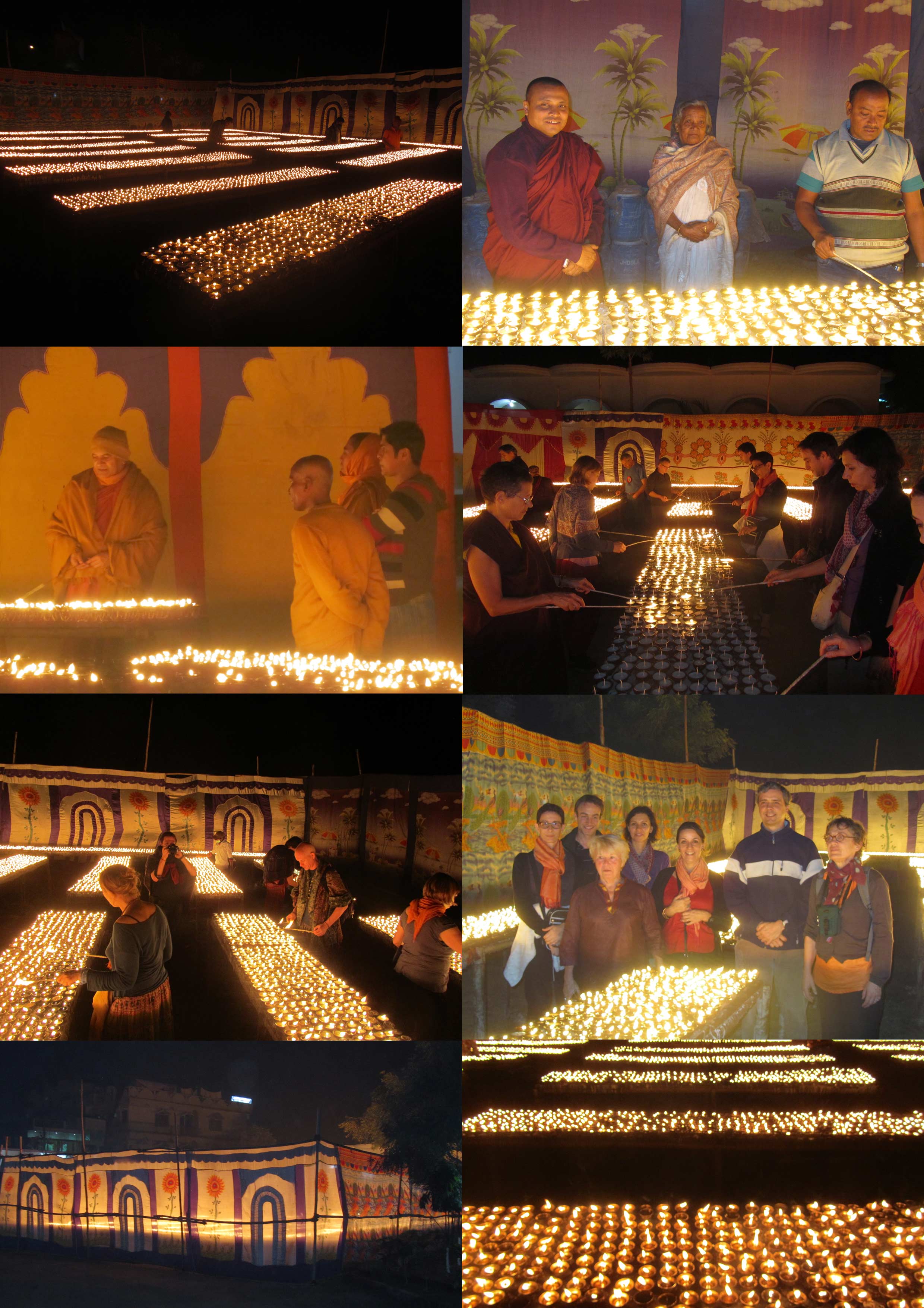 Lichtopferungen während des Kagyü Mönlam 2012 / Lightoffering during Kagyu Moenlam 2012 - fotocredits/copyright: Gerold Jernej