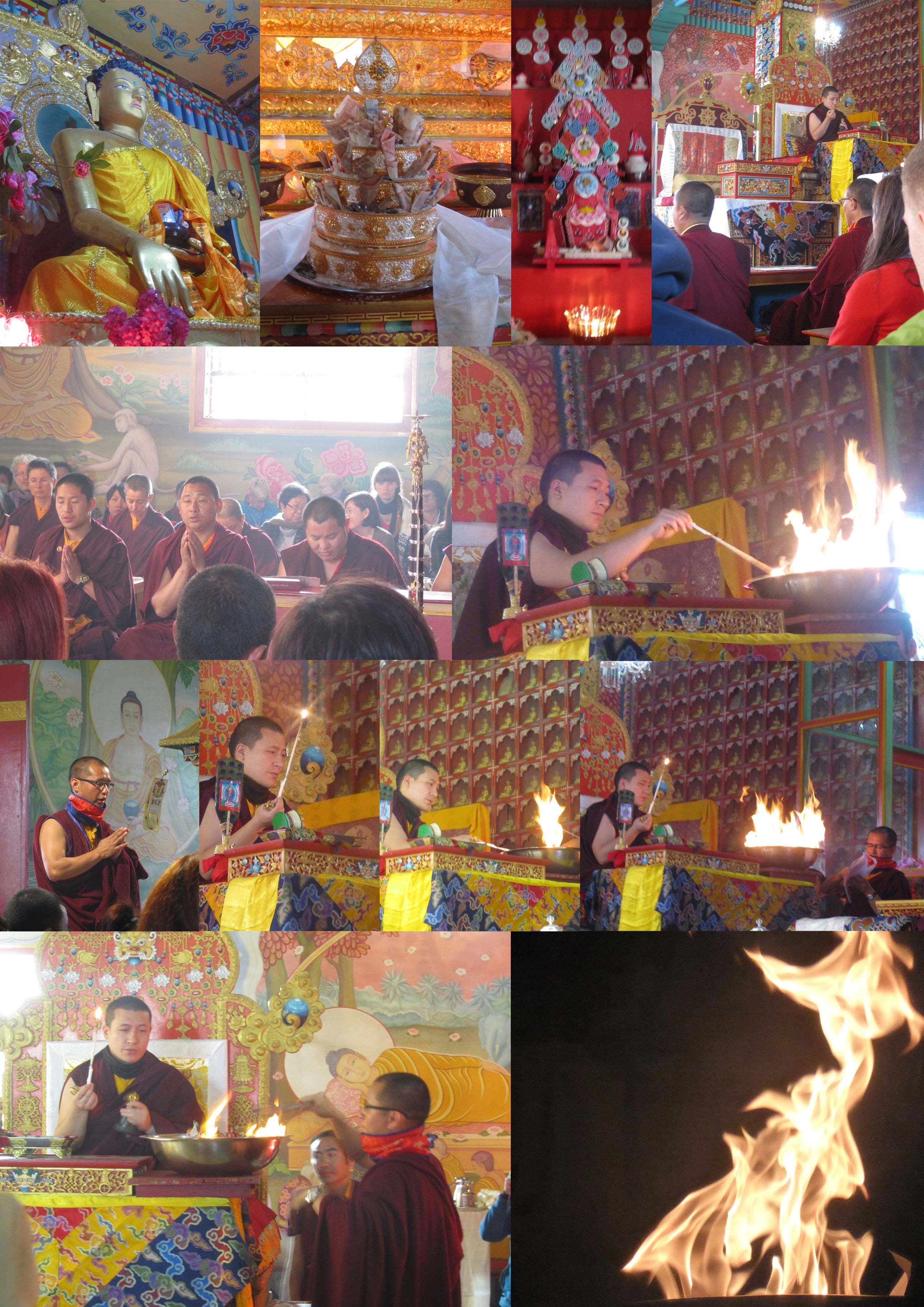 Kagyü Mönlam - Feuer-Puja für die Verstorbenen 2013 / Kagyu Moenlam 2013 Fire-Puja for the deceased - fotocredits/copyright: Gerold Jernej